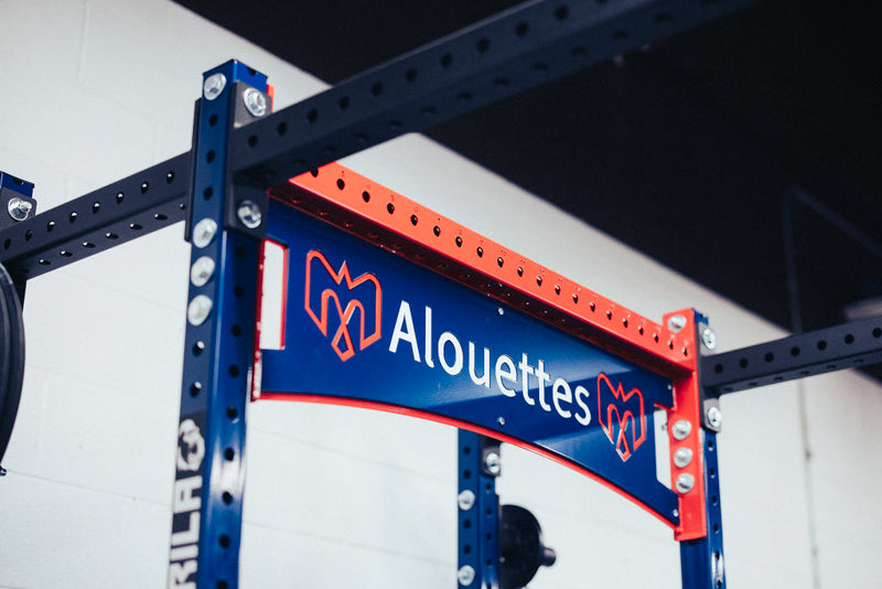 Montreal Alouettes Custom Power Rack Arche - Custom Logos