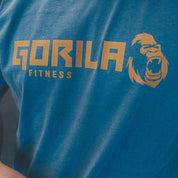 Gorila Os Original Tee - Blue performance t-shirt featuring pre-shrunk cotton
