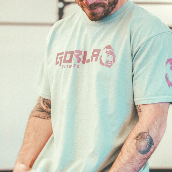 Gorila Os Original Tee - Costal Green t-shirt for gym wear with oversized fit