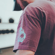 Gorila Os Original Tee - Berry t-shirt built for everyday training with pre-shrunk cotton