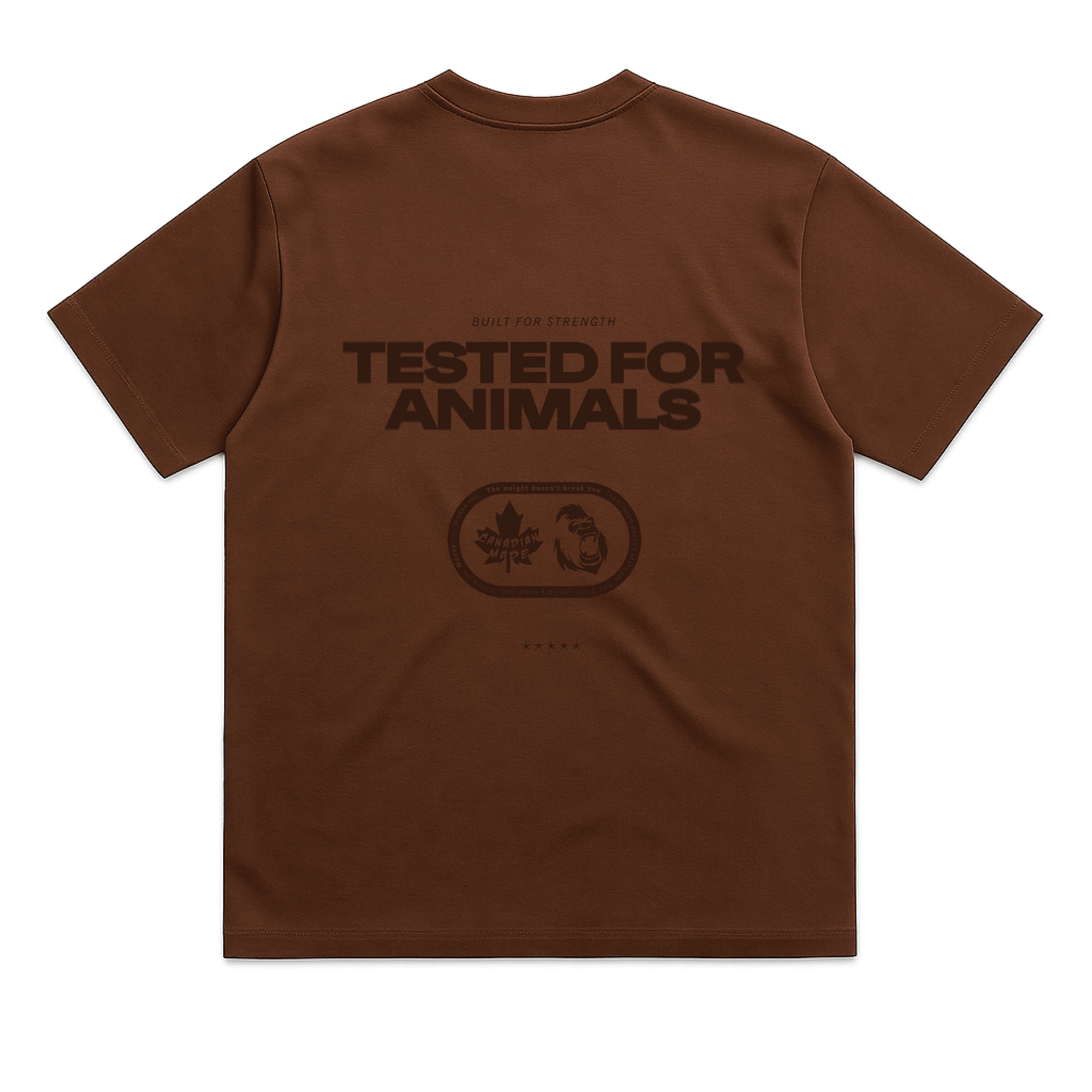 Tested For Animals - Heavy Tee premium t-shirt for gym wear and gym wear