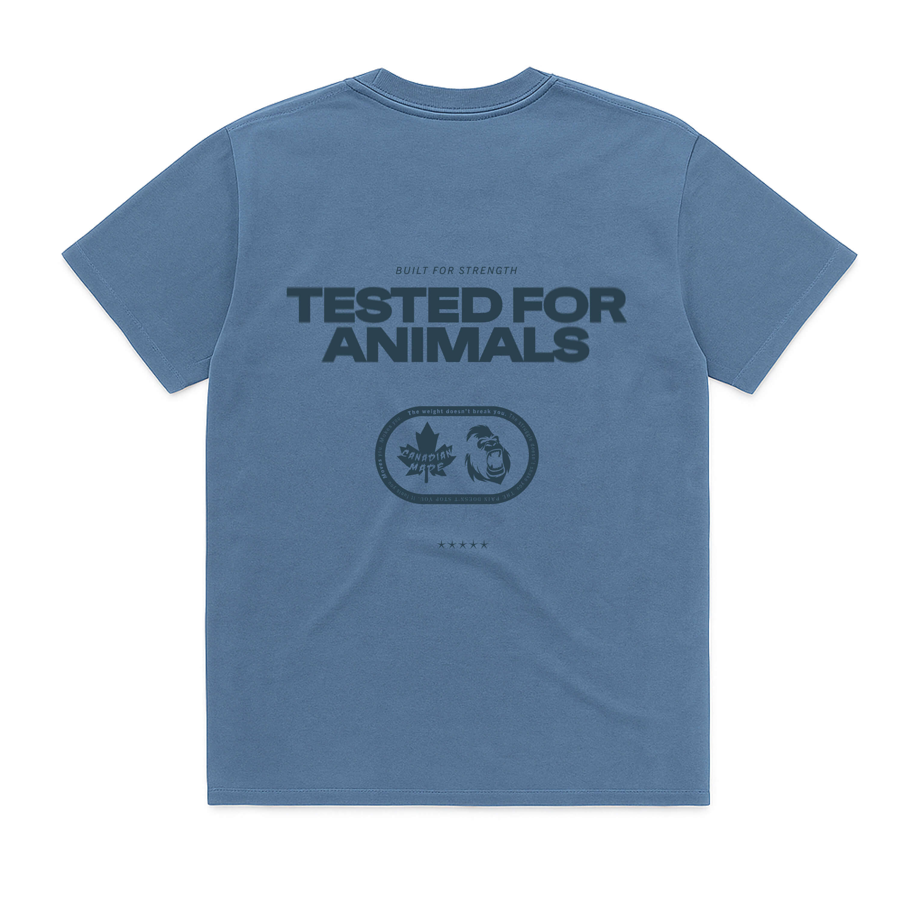 Tested For Animals - Heavy Tee t-shirt for athletes seeking oversized fit
