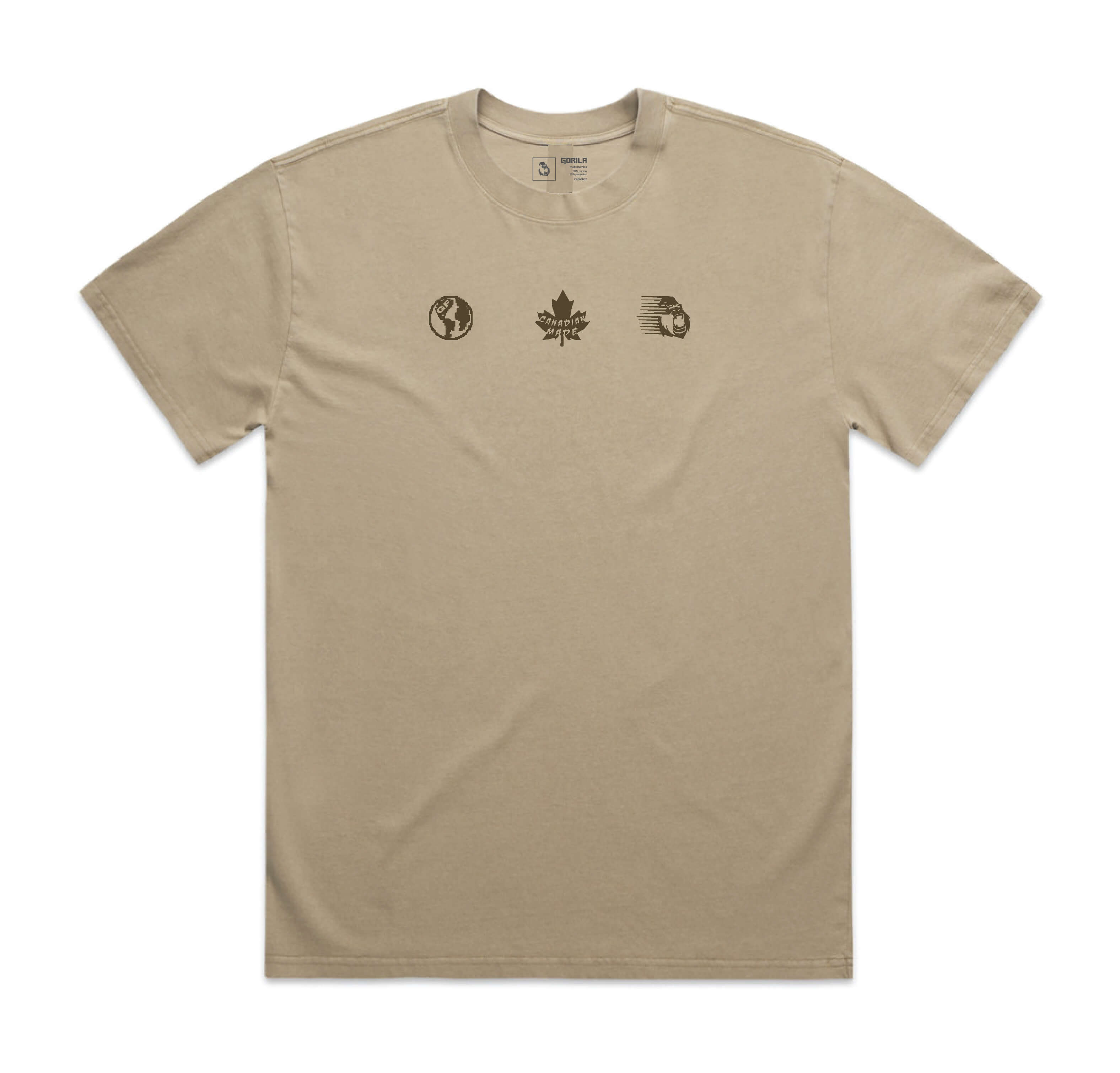 Tested For Animals - Heavy Tee t-shirt for gym wear with heavyweight fabric