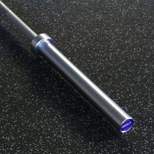 Product shot of the Gorila 20kg Training Olympic Barbell 2.0, illustrating the sleek design and competition-grade features at an affordable price.
